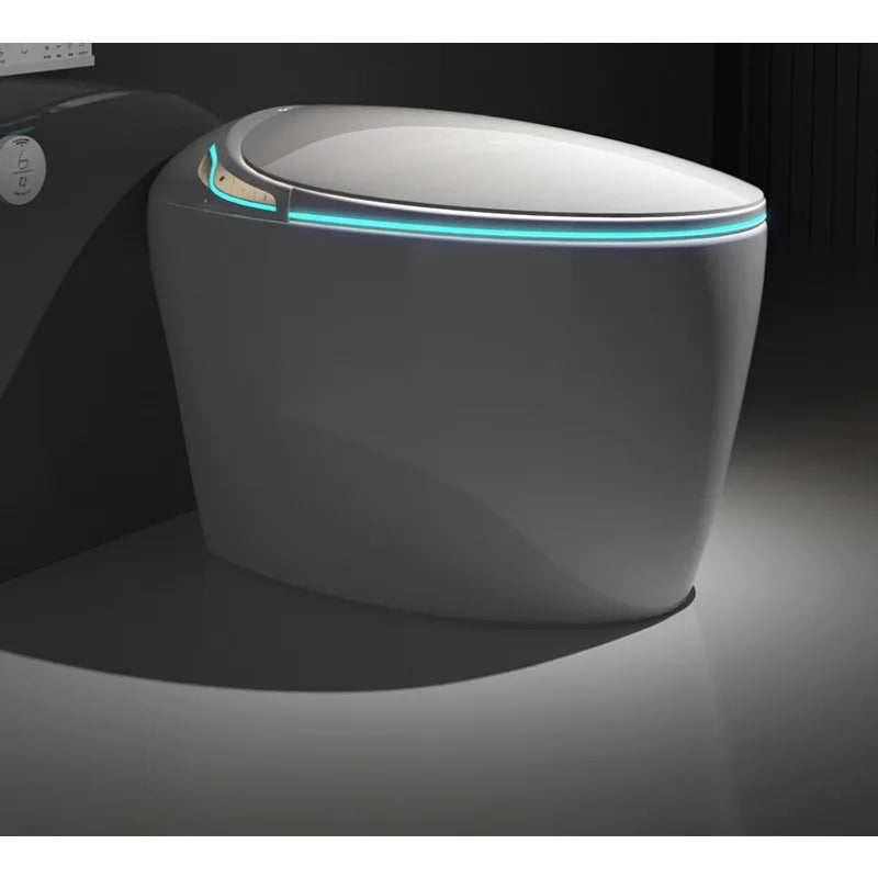 Egg-shaped smart toilet seat, fully automatic integrated household waterless pressure toilet, very practical
