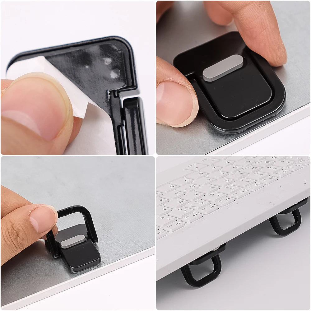 2pcs Keyboard Stands, Mini Laptop Stand for Desk, Portable Laptop Stand Compatible with MacBook Air Pro, Dell XPS,  HP More.