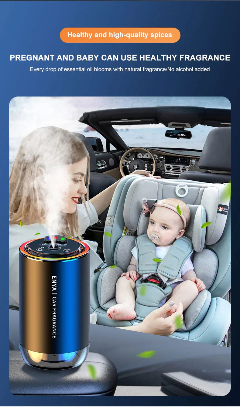 Car Perfume 3 in 1 Color Air Freshener Essential Oil Fragrance Diffuser Smell Distributor USB Aromatherapy Scent Air Refresher