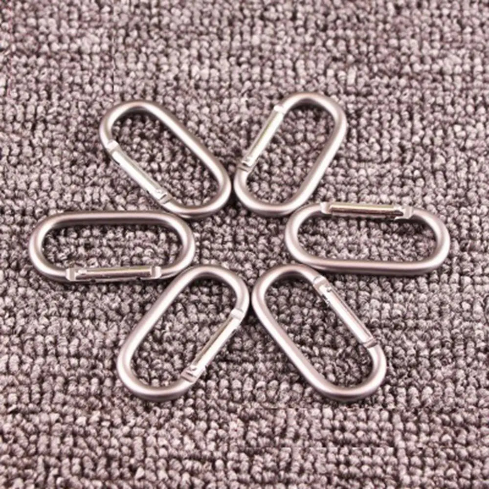 2/5/10pcs Alloy Aluminum Survival Gear Camp Mountaineering Hook Carabiners Carabiner Travel Kit Camping Equipment