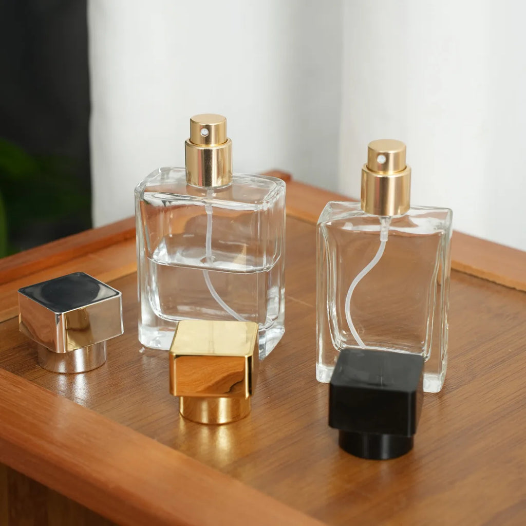 1pc Glass Refillable Perfume Bottle, 30ml/50ml Fine Mist Perfume Atomizer, Portable Cosmetic Sample Container, Travel Accessory,
