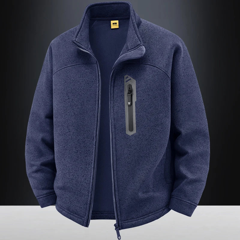 Jacket Mens M-4XL 5XL Autumn Winter New Fleece Thickening Mens Jackets High Quality Men's Casual Coats Keep Warm Jacket 26611
