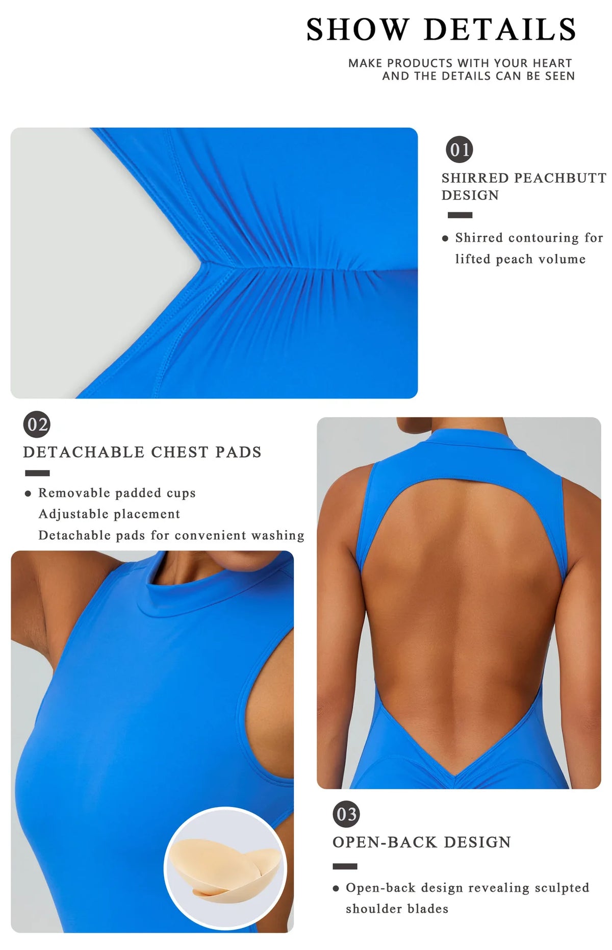 Greenora Sexy Backless Bodysuit Women Ruched Butt Lift Rompers Mock Neck Sleeveless Jumpsuit Streetwear Y2K Slim Fit Playsuit
