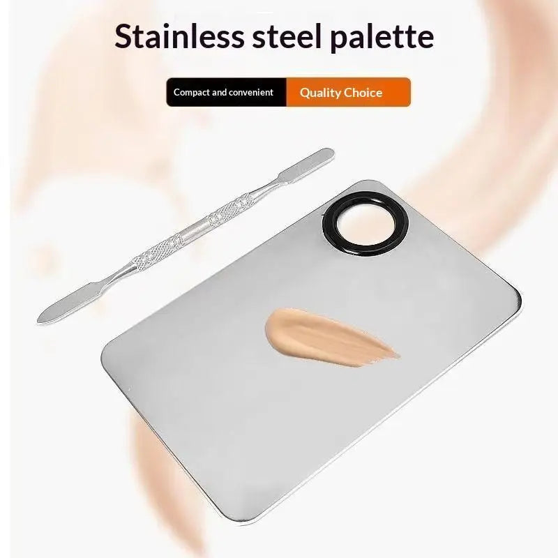 Makeup Palette For Foundation Application Lipstick Eye Shadow Mixer Palette Cosmetic Brushes With Spatula Beauty Tools Nail Art