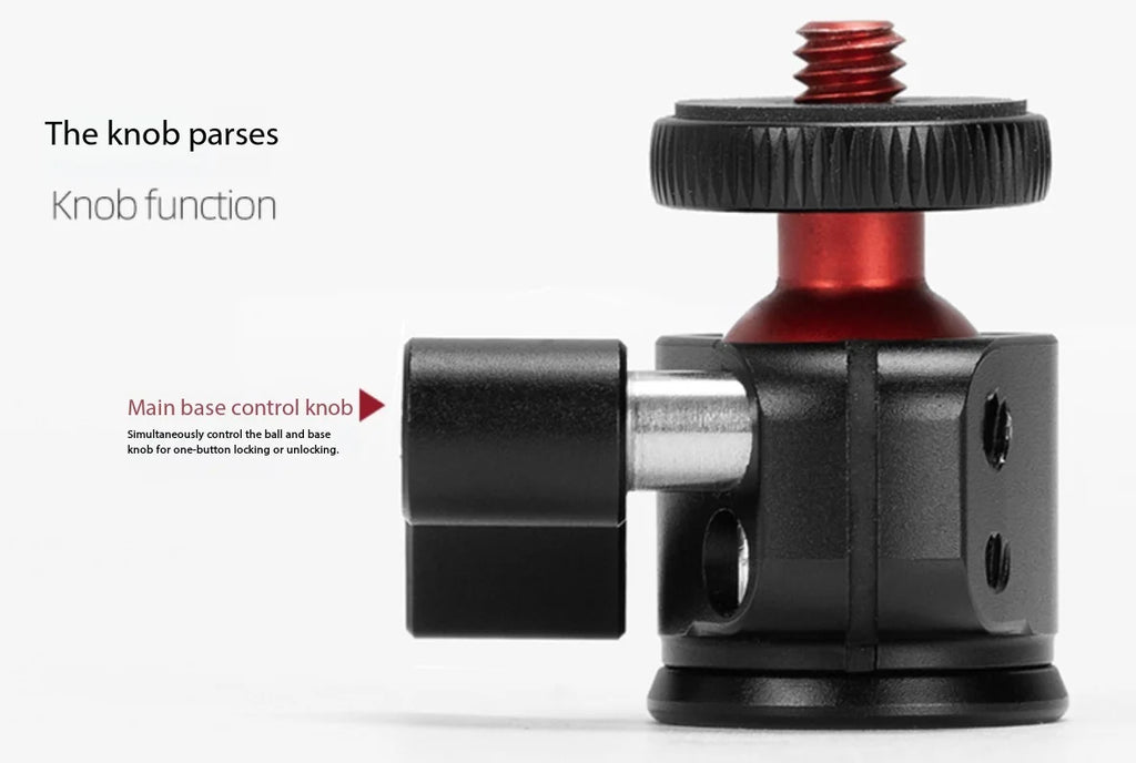 Spherical Mini Gimbal 360 Degree Rotating Digital SLR Camera Small Qimbal Tripod Live Streaming Mobile Phone Qimbal