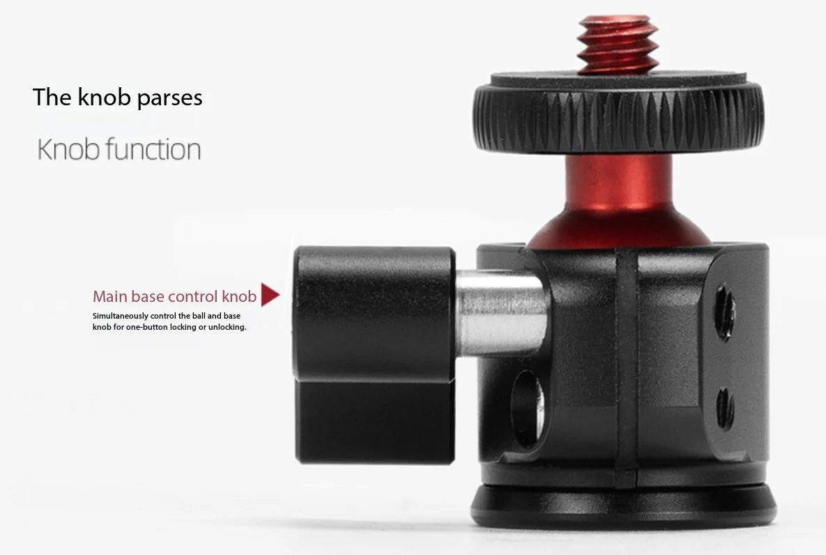 Spherical Mini Gimbal 360 Degree Rotating Digital SLR Camera Small Qimbal Tripod Live Streaming Mobile Phone Qimbal