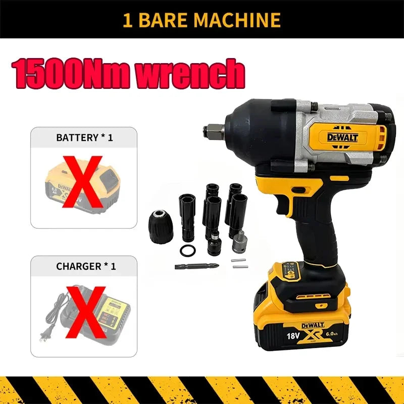 DeWalt Power Tools Cordless Brushless Angle Grinder Cutter Electric Wrench Electric Hammer Chainsaw Polisher Air Pump for 18V