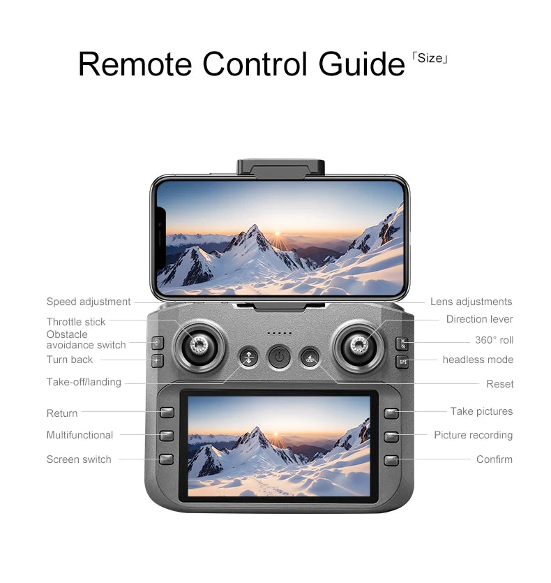Original A14Pro max GPS Brushless 8K three Camera Optical Flow Obstacle Avoidance Foldable Quadcopter RC Distance Drone Toys