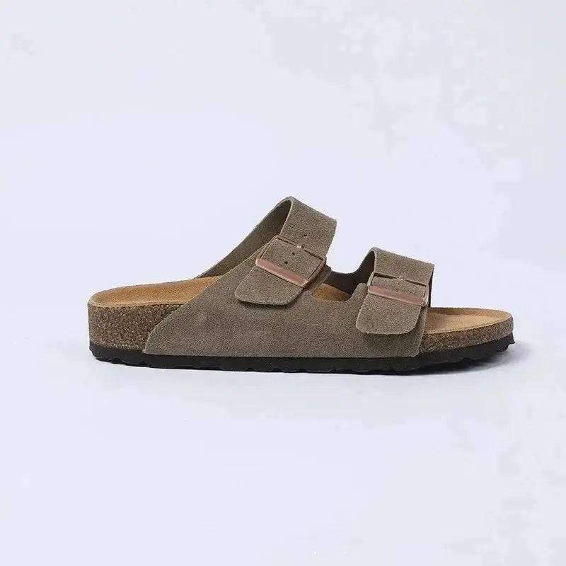 New Womens Clogs Boston Slides Mens Slippers Sandals Sliders Suede Leather Flips High Quality Spring Summer