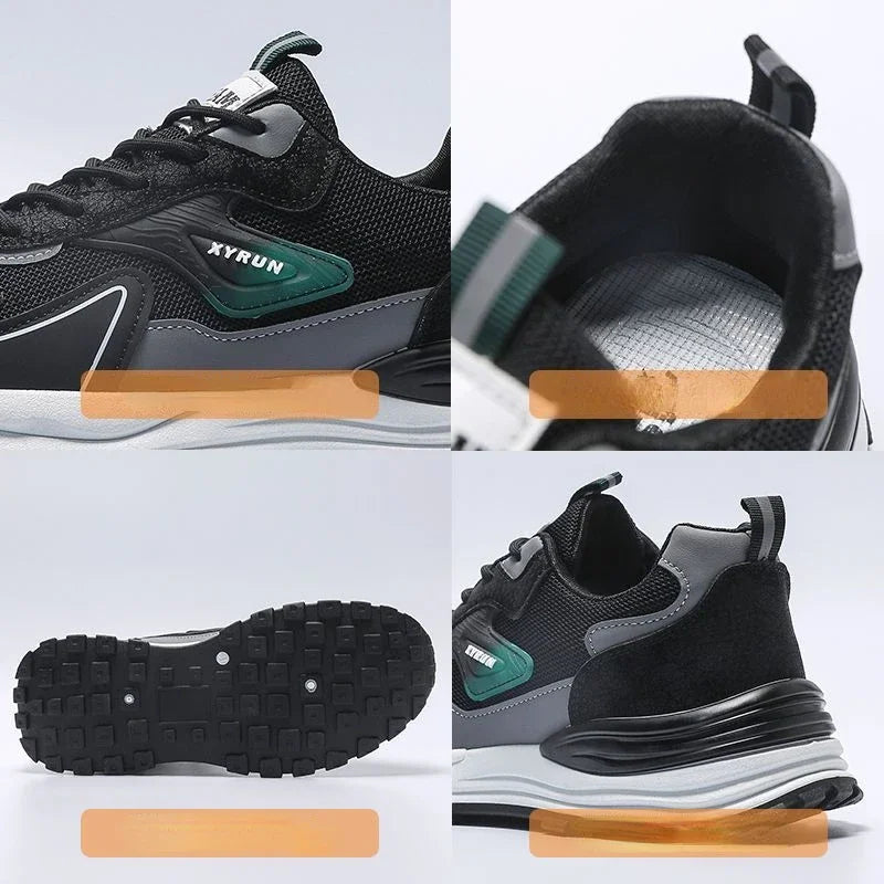 Men Sneakers Brand Breathable Running Shoes Anti-Slip Platform Sport Shoe Male Tenis Masculino Fashion Versatile Mesh
