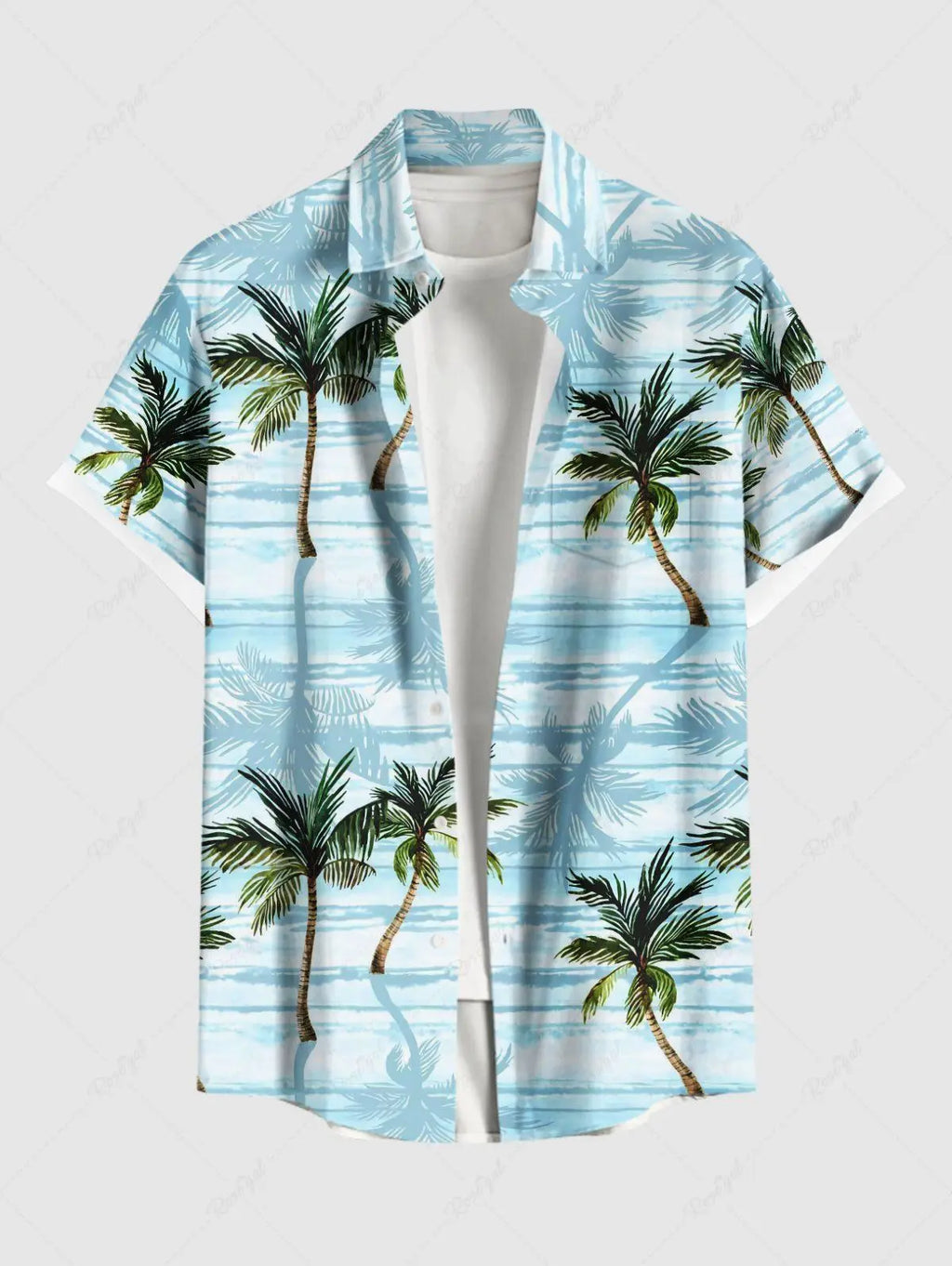 2025 Summer Holiday Men's Hawaiian Shirts 3D Printed Short Sleeved Button Down Lapel Shirt Oversized Casual Aloha Shirts Men
