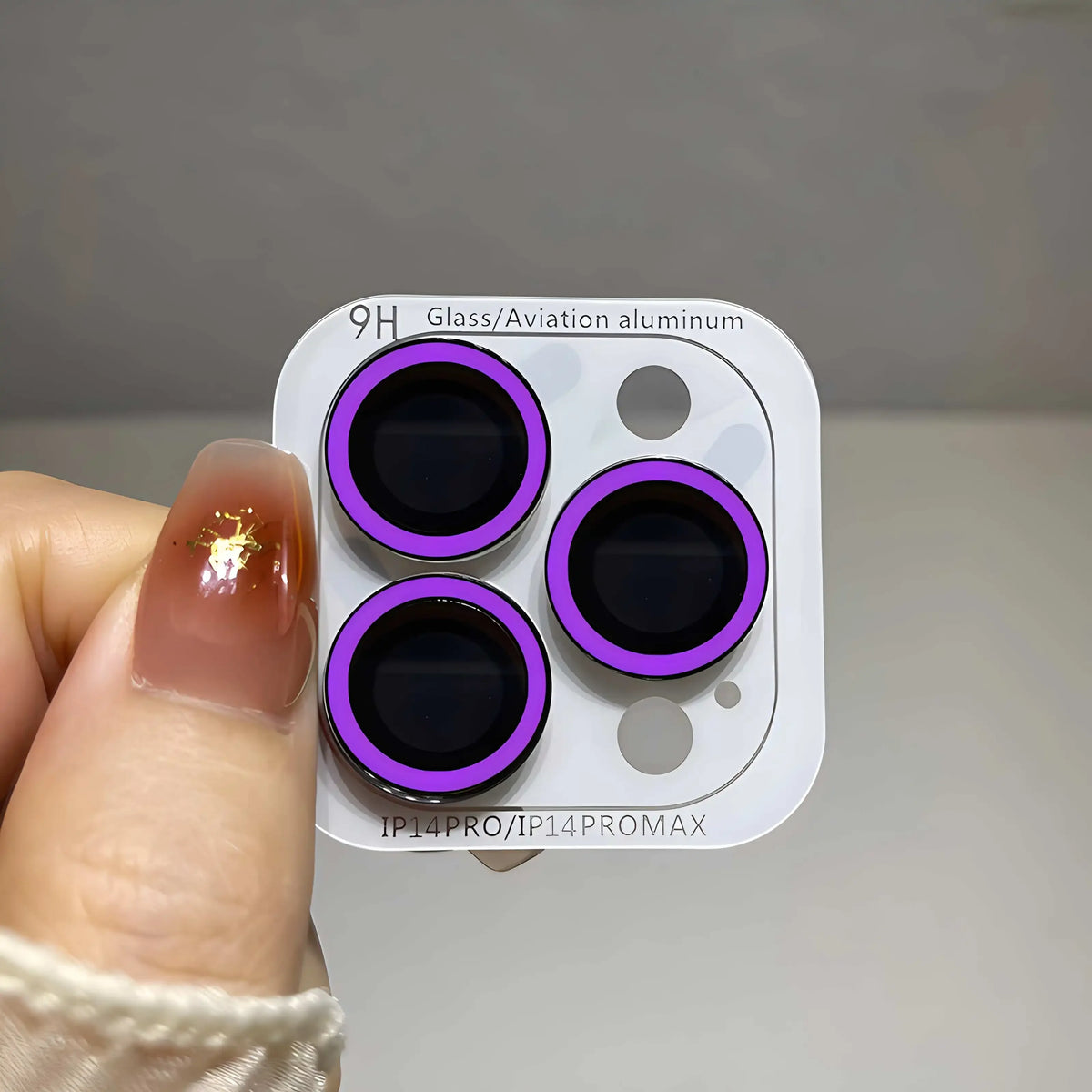 2-3Pcs Luminous Ceramic Camera Protector Film for IPhone 13 14 15 ProMax 15 Plus 13 12 Mini Lens Ring Tempered Glass Glowing Cap