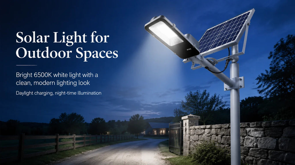 High brightness outdoor solar street light 6000/3000mAh waterproof automatic dusk to dawn garage garden street light