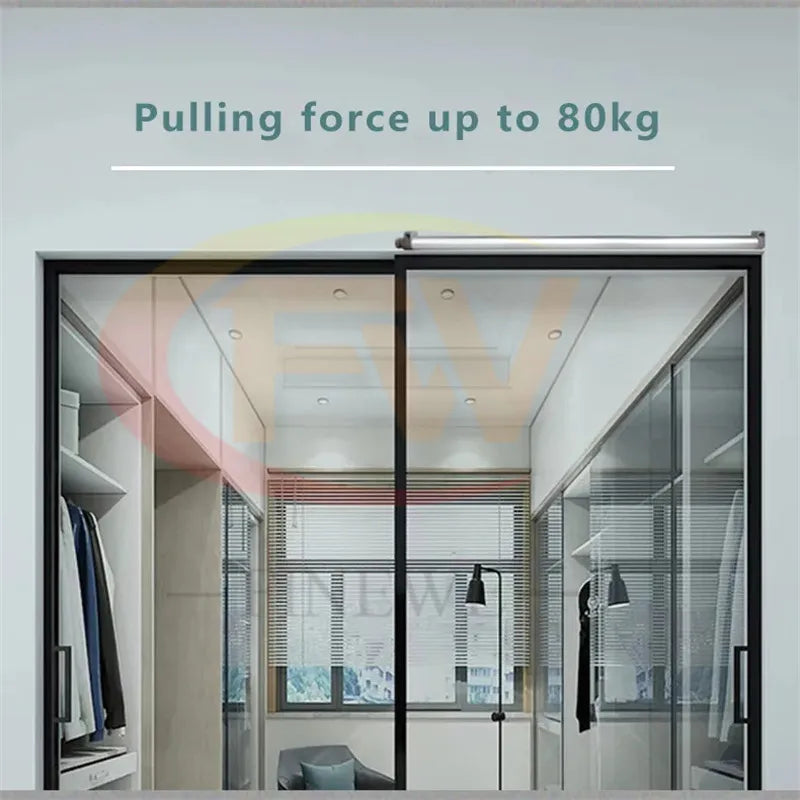 30-80KG Self Closing Automatic Sliding Door Closer Damping Buffer Automatic  Sliding Wood door Closer