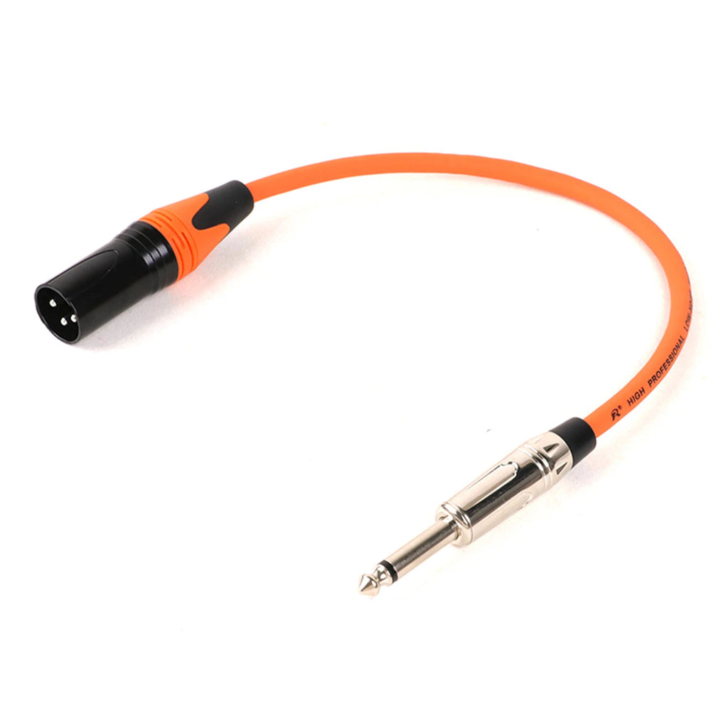 1PC 1/4 Inch (6.35mm) TS Jack to XLR Female/Male Microphone Audio Cable Unbalanced 3Pin XLR to Quarter Inch Mono Plug Mic Cord