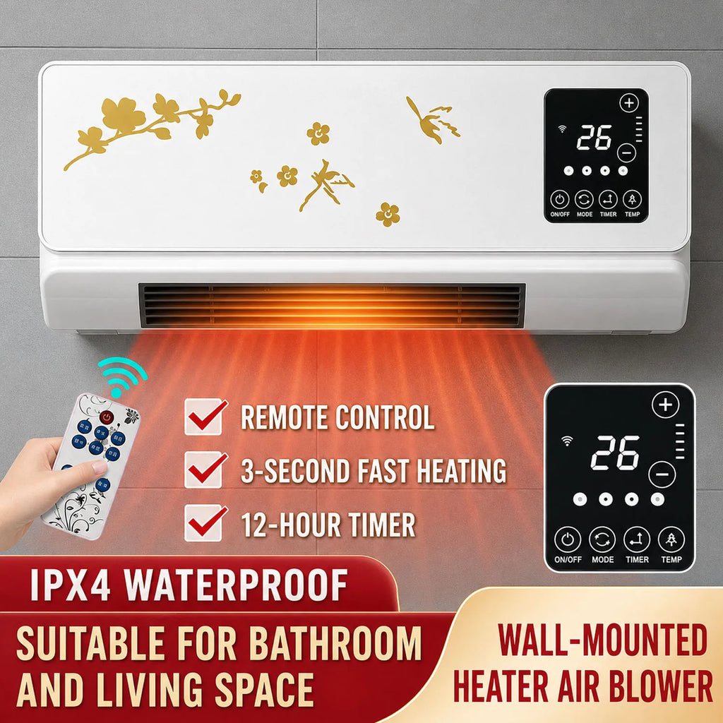2 in 1 Portable Air Conditioner Heater Wall Mounted Ductless Cooling Heating Fan No Outdoor Unit Mini AC for Home Room RV