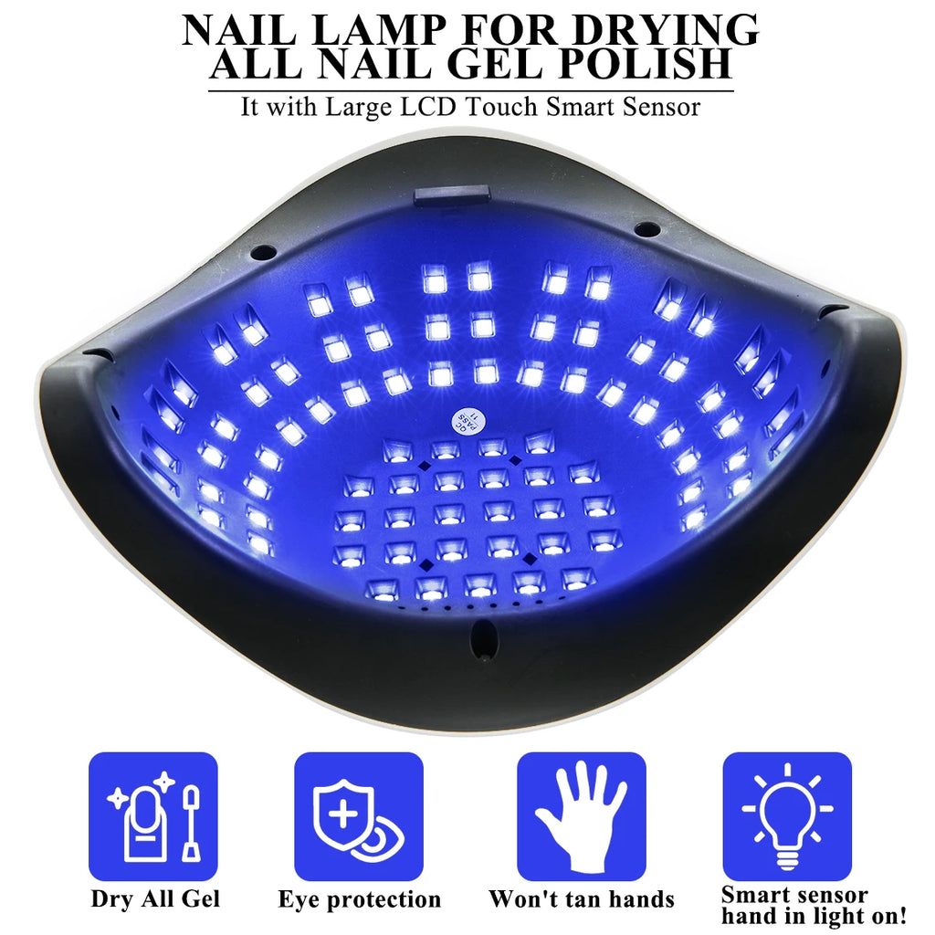 81 LEDs Professional Nail Dryer LED UV Lamp SUN X25 for Nails Gel Polish Dryer Light Nail Art Accessories Curing All Gel Nail