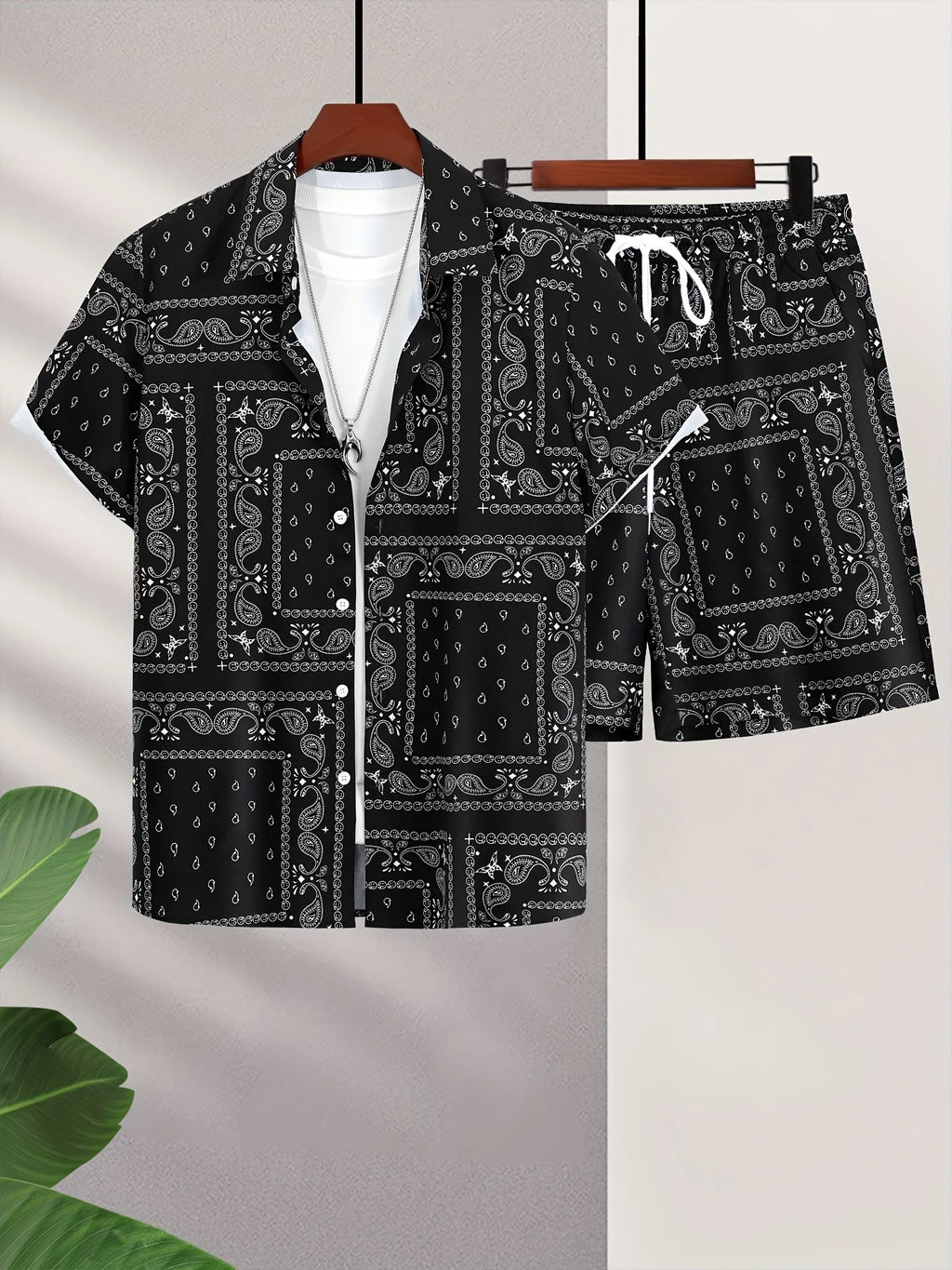 Trend Bandana Graphic Beach Short for Men Summer Fashion 3D Printed Swim Trunks Loose Casual Streetwear Hawaiian Short Pants