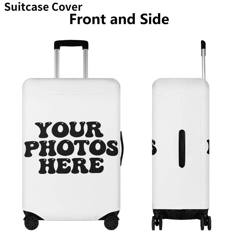 Custom Travel Luggage Covers, Personalized Luggage Covers, Luggage Protective Covers, Add Your Own Design, Washable Stretch Lugg
