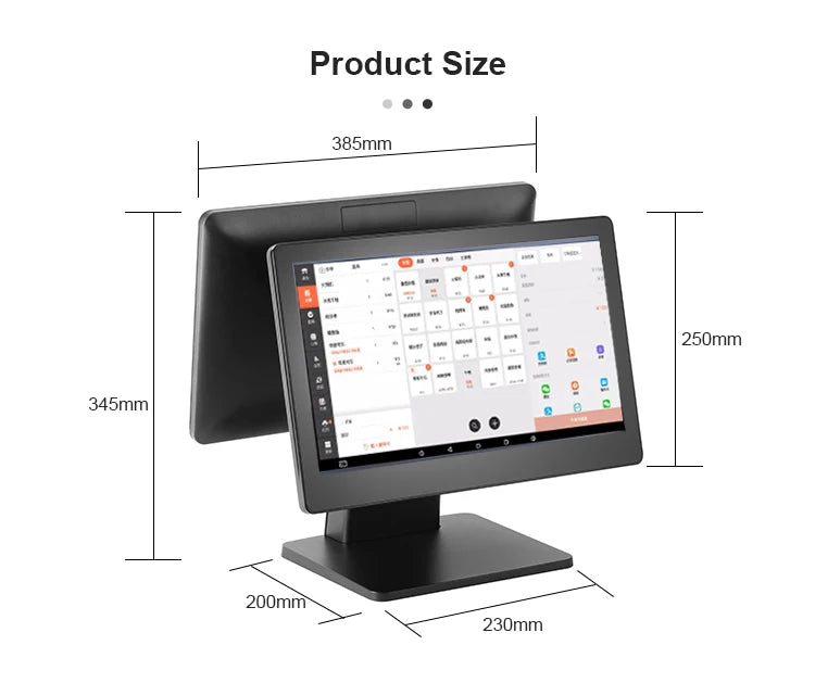 Multilingual Android Based Vfd Customer Support Pos Cash Register Machine Digital Signage Display Modern For Sdlpos