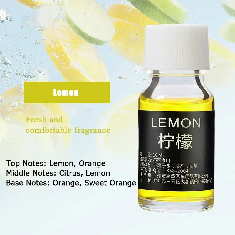 10ml Car Air Fresheners Perfume Refill Car Air Vent Perfume Replenishment Essential Oil Aroma Diffuser Fragrance Humidifier