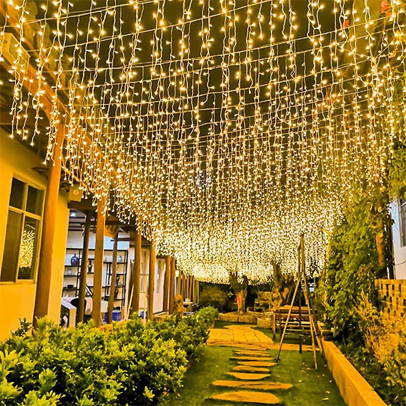 Outdoor LED String Lights Garland 2M 10M Waterproof Fairy Light Festoon Lamp Wedding Party Holiday Gardening Decoration Light