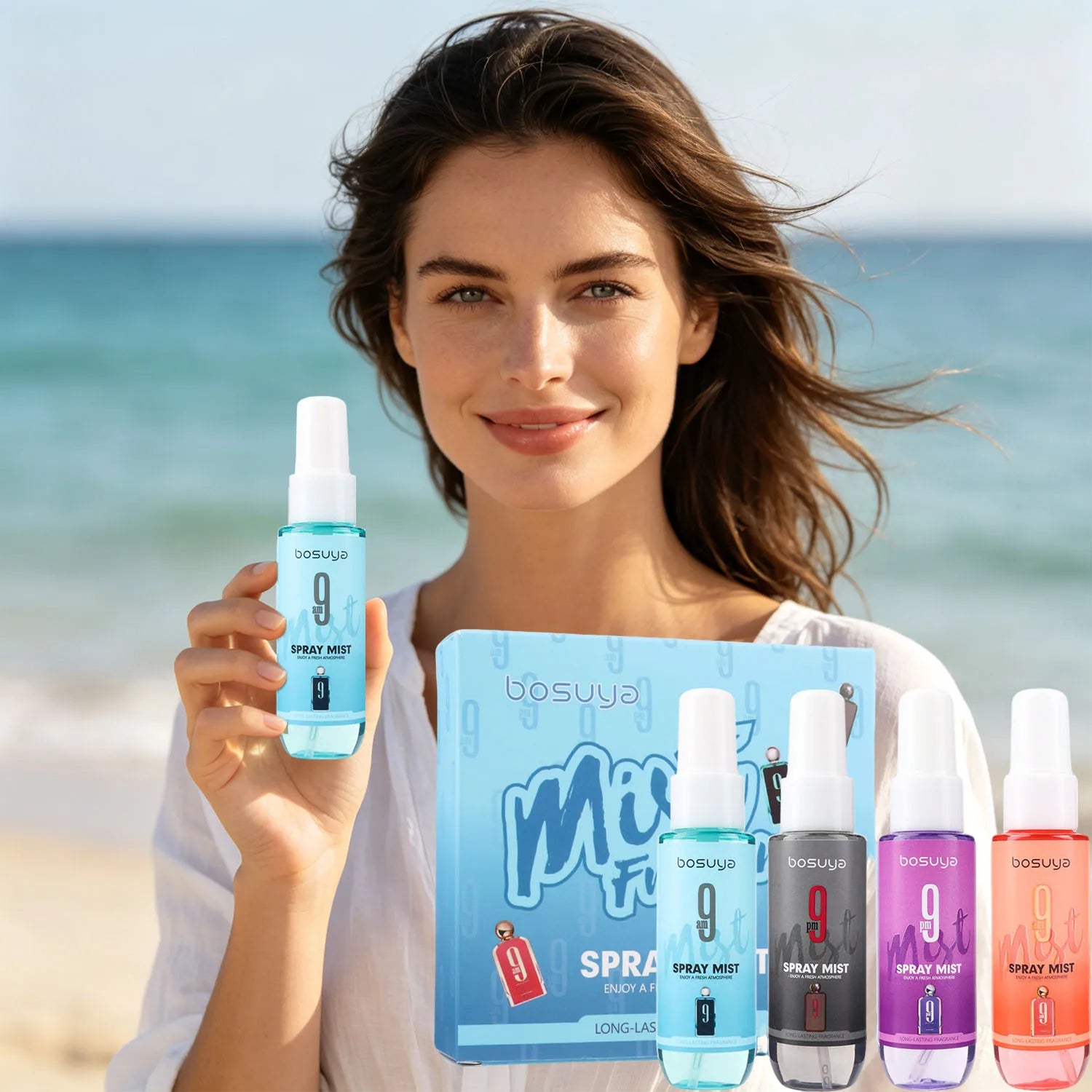 4PCS fresh fragrance spray set, lasting fragrance, mild and non irritating, suitable for daily use and before dating