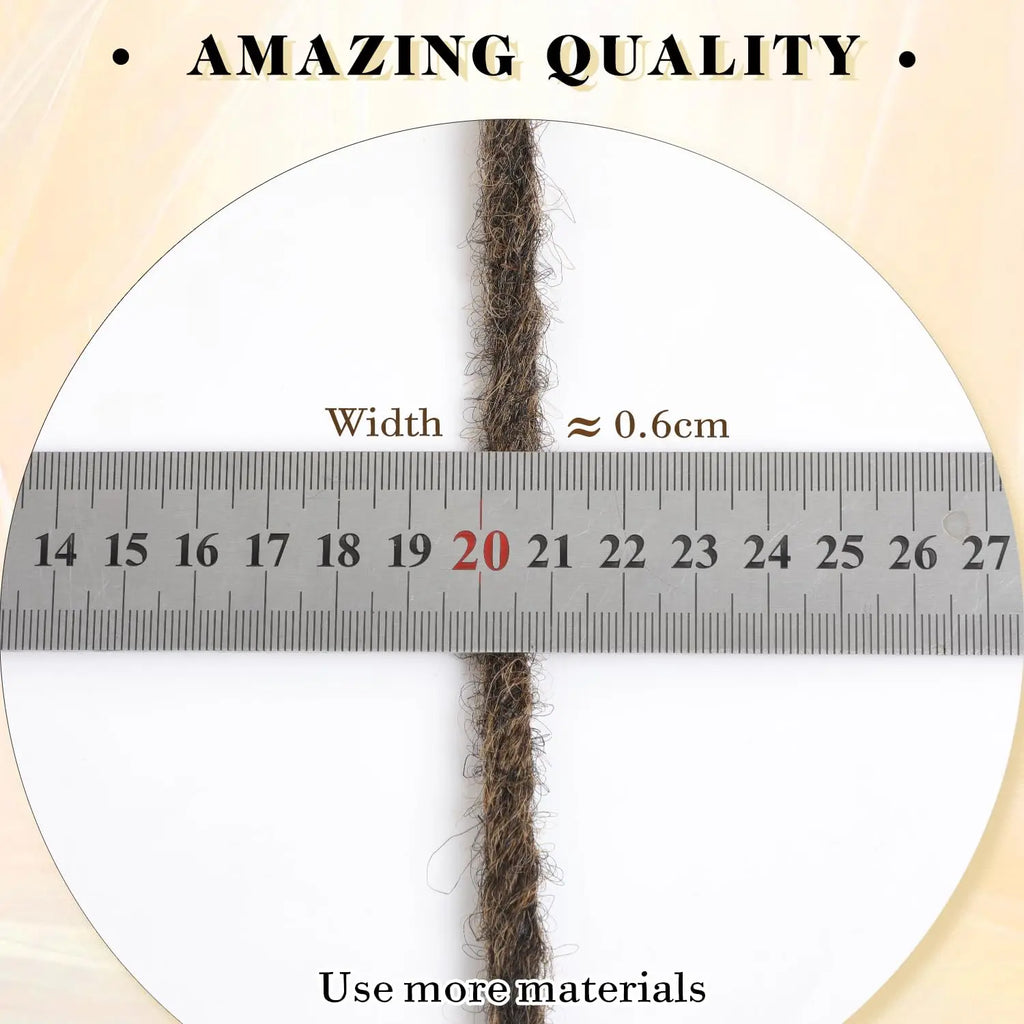 Synthetic Dreadlock Extensions 24 Inch 5 Strands/Pack Single Ended Thin Dreads Extensions Crochet Soft Hippe Dreads Handmade Loc