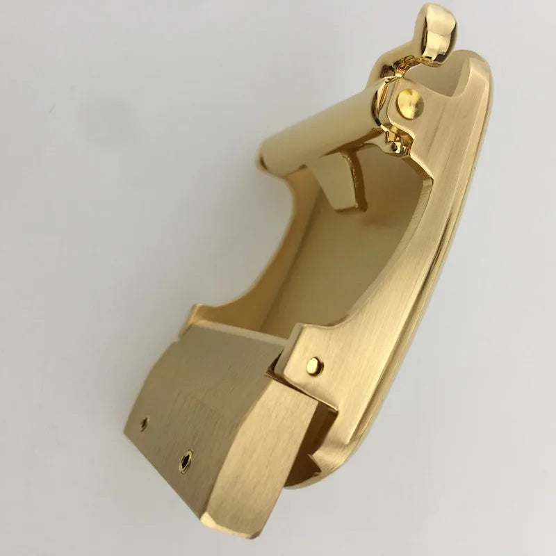35mm Solid Brass Belt Buckles Men Brushed Metal Automatic Buckle for 33-35mm Waistband Belts Head DIY Leather Craft Accessories