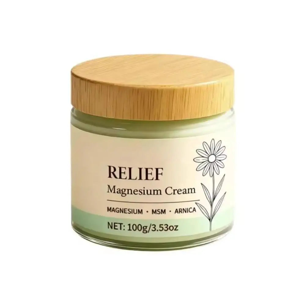 Magnesium Soothing Moisturizing Cream Deep Hydration Quick Absorb Comfort Massage Long Lasting Daily Skin Care for Dry Skin