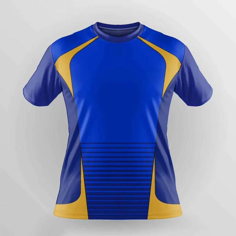 Simple Fashion Quick Dry Sports T Shirts Summer Casual Short Sleeve 3D Printed T-shirts Loose Breathable Running Badminton Tees