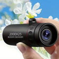 2026 2000X25 HD Monocular Telescope Compact Portable for Travel Hiking Fishing Camping Stargazing Concerts & Bird Watching