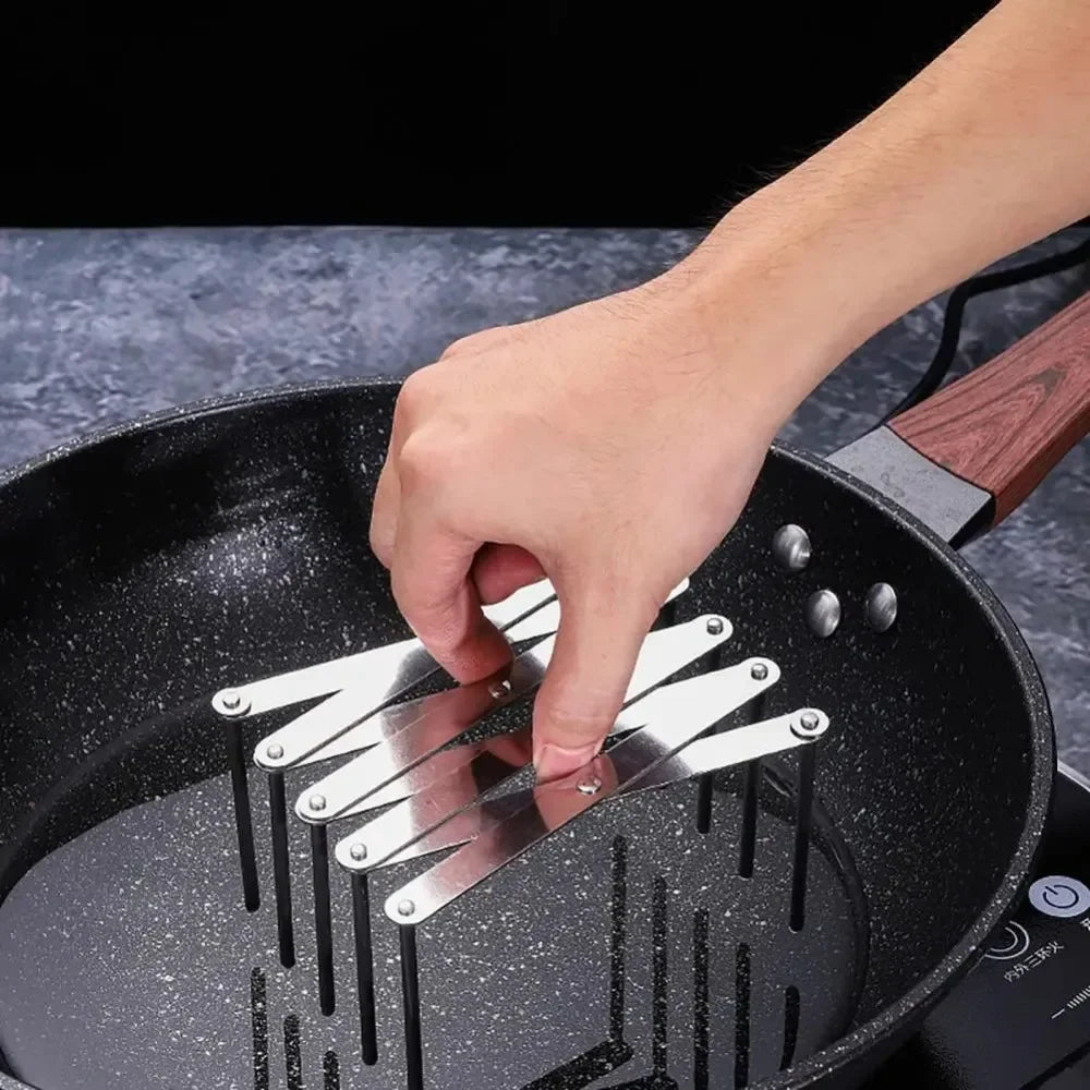 Retractable Storage Rack Space Saving Pot Lid Holder Space-saving Stainless Steel Plate Dishes Rack Heavy Duty For Kitchen Home