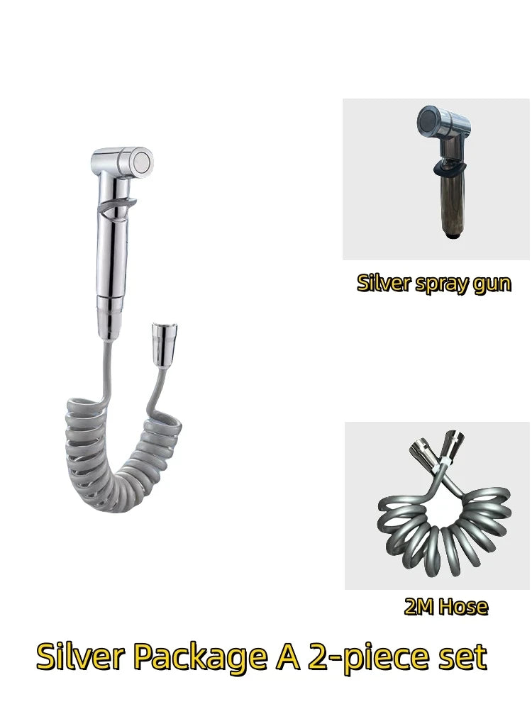 Bathroom Set, High-pressure handheld sprinkler, bathroom cleaning, bathroom accessories, sanitary shower