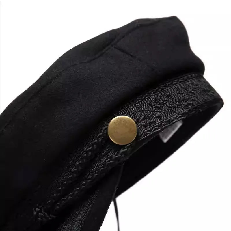Winter Hats For Women Winter Cap Wool Hat Female Button Baseball Cap Sun Visor Hat Gorras Casquette Black Fall Boina Bone