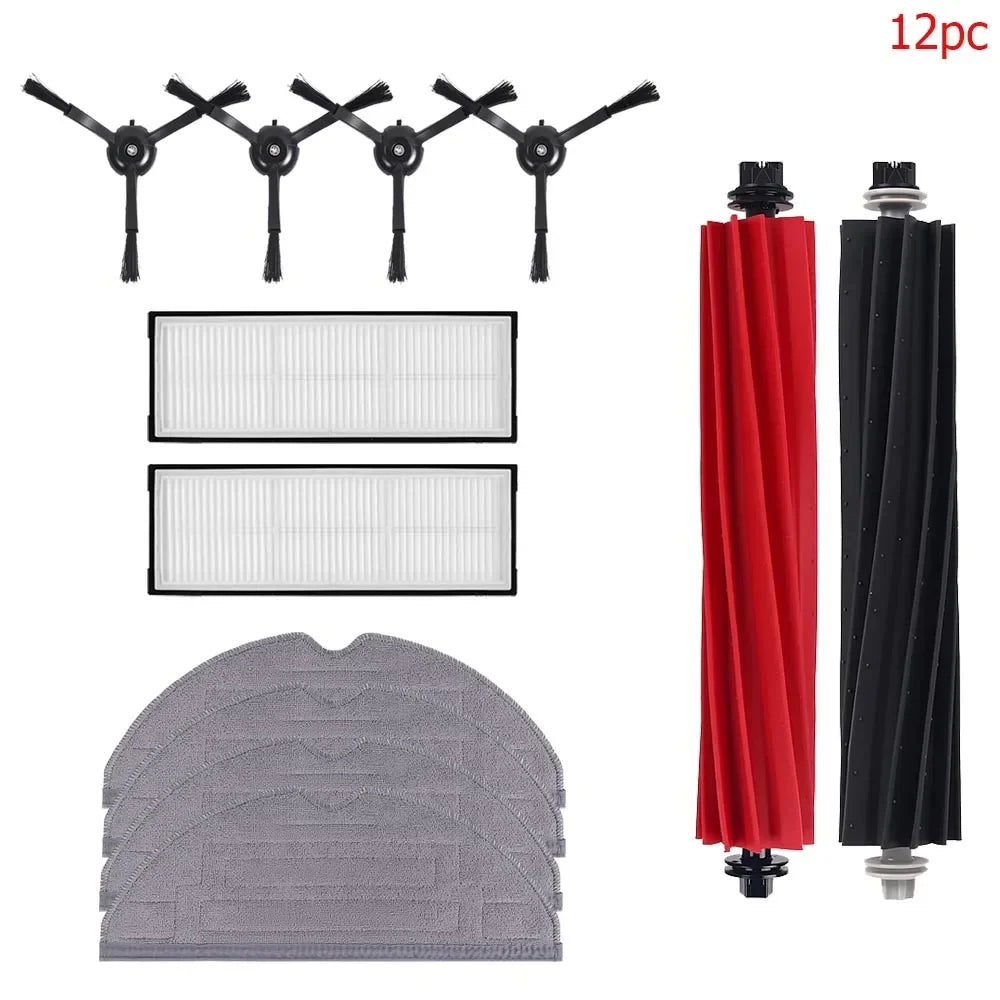 Compatible For Roborock S8 S8 Pro Ultra S8+ Robot Vacuum Cleaner Main Brush Side Brush HEPA Filter Mop Cloths Dust Bags Parts
