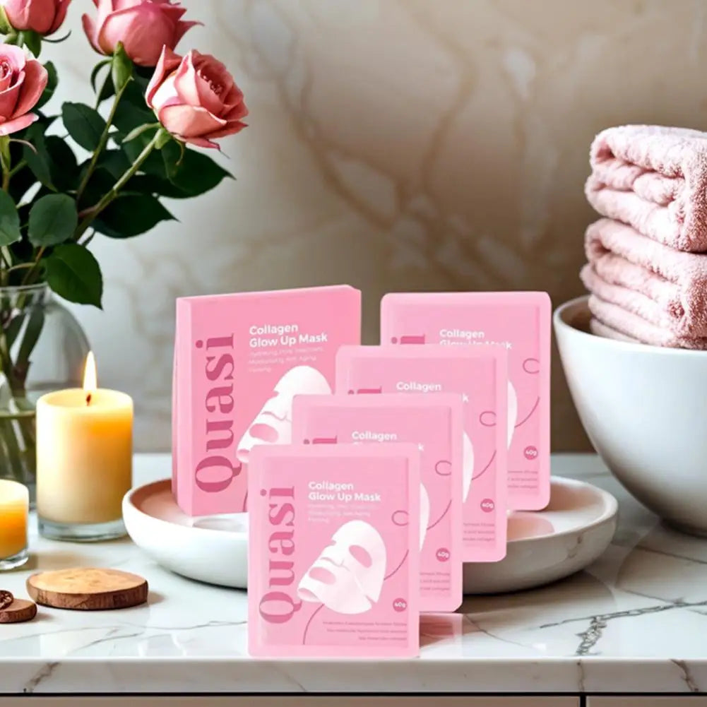 Korean Moisturizing Firming Bio Collagen Overnight Masks Professional Night Repairing Mask 4pcs Set Quasi Collagen Glow Up Mask