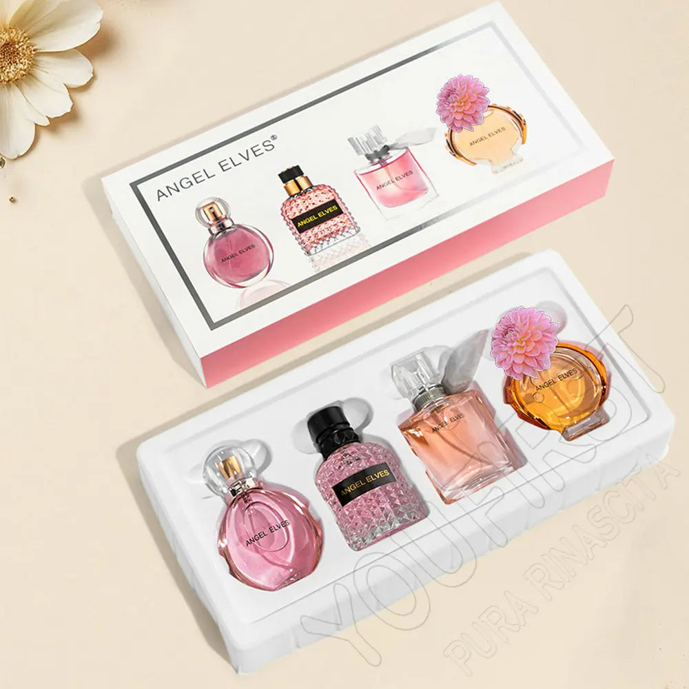 Luxury Brand Perfume Women 향수 ml Damen Parfums Femme Sweet Floral Scent Spray 120 Pheromone Perfumes De Mujer Gift Box 4Pcs Set