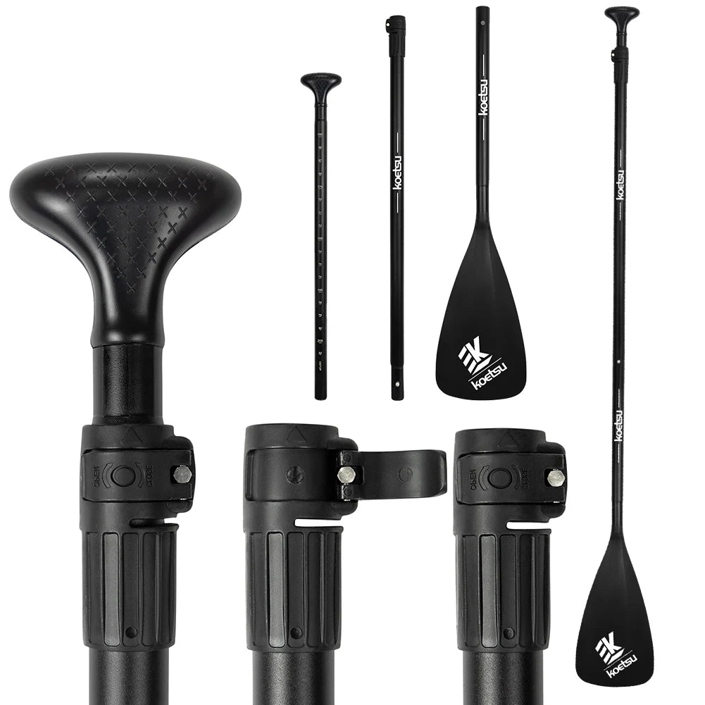 Aluminum Alloy Double-Headed Kayak Paddle Adjustable Length Stand Up Paddleboard Paddles SUP Surfpaddle for Canoe Kayaking Boat