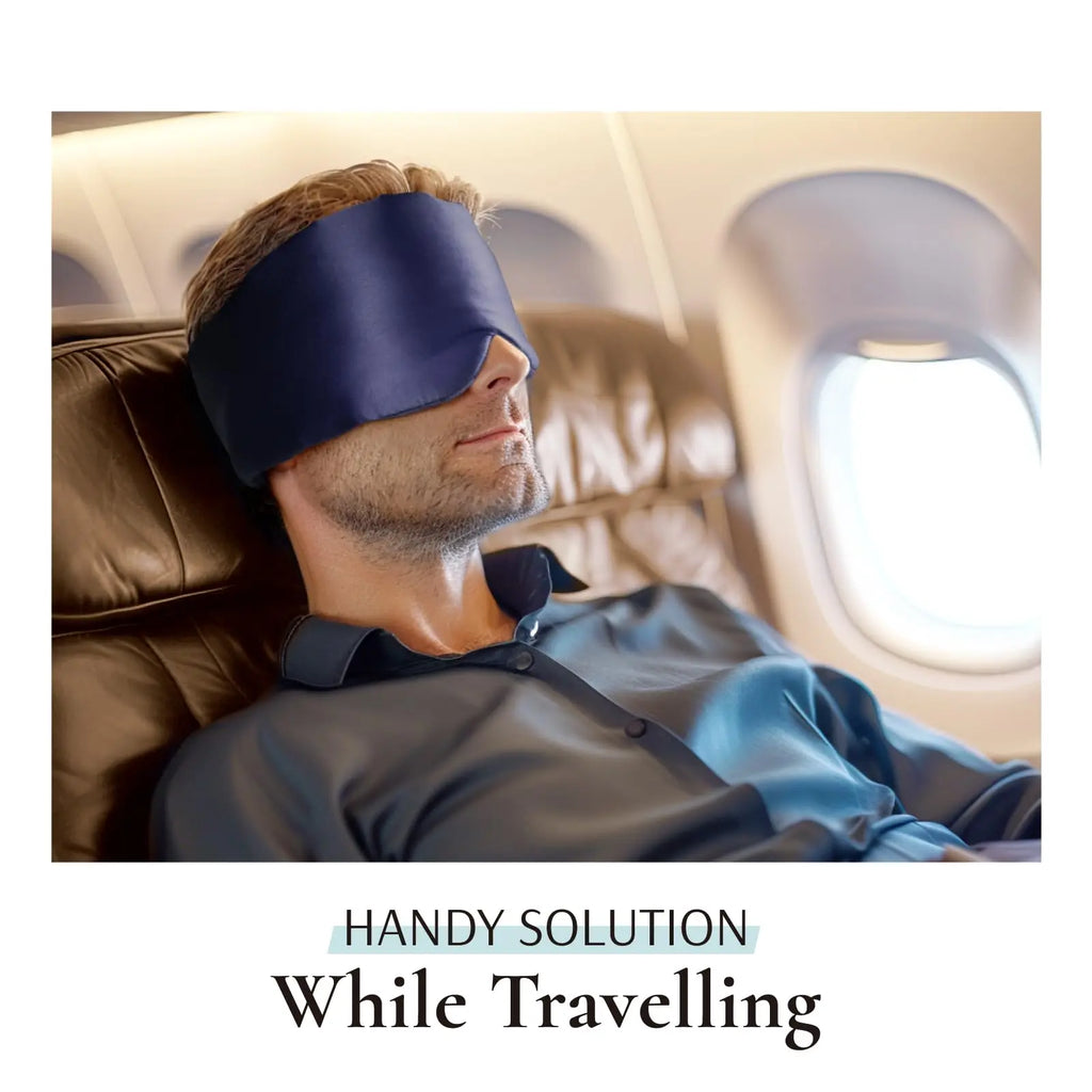 Mulberry Silk Sleeping Mask Eyepatch Blocking Light Eyemask Eyeshade Soft Padded Slaapmasker Travel Sleeping Aid for Sleep Patch