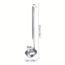 E9 1Pcs Soup Ladle, Small Stainless Steel Ladles and Spoons Professional Ladle, 1/2/3oz Duty Metal Ladle Kitchen Utensil Spoon