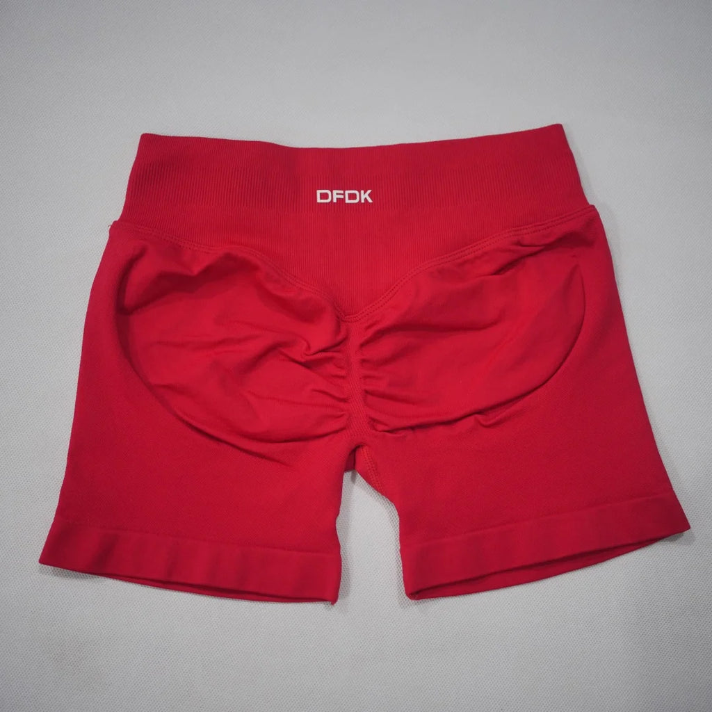 DFDK 2026 New Women Scrunch Butt Yoga Shorts High Waist Hip Lifting Push Up Squat Proof Sports Shorts Gym Workout Running Fitnes