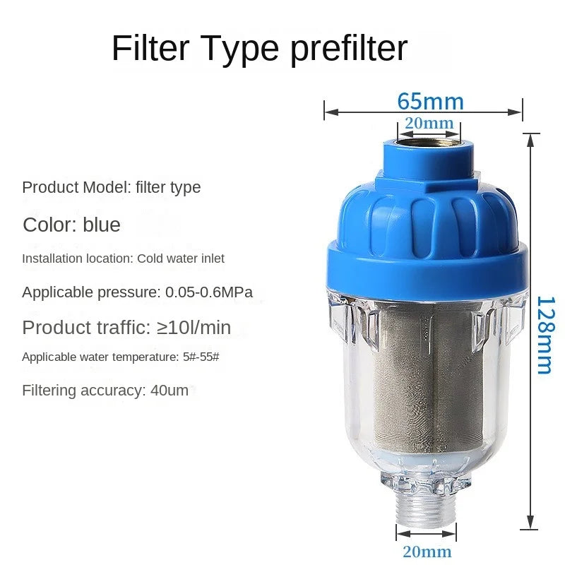 Universal Water Purifier Faucet Filter Shower Water Heater Strainer Spray Head Washing Machine Tap Percolator Bathroom Accessory
