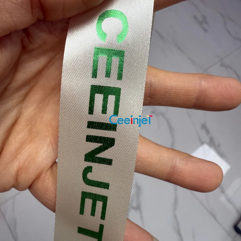 Commercial Automatic Digital Mini Satin Ribbon Printer Machine 203dpi Waterproof Label Home School Cloth Name Tag Gift
