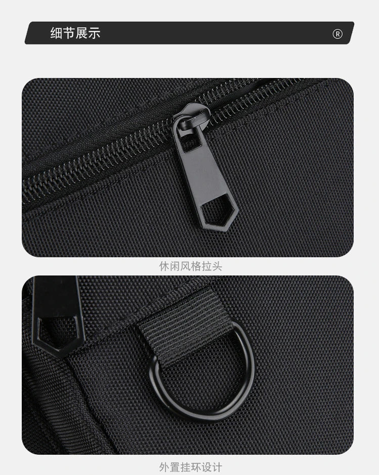 Fashion Casual Men's Bag Handbag High Quality Man Crossbody Bags Easy Travel Bag Stylish Men's Shoulder Bag With Bottle Pocket
