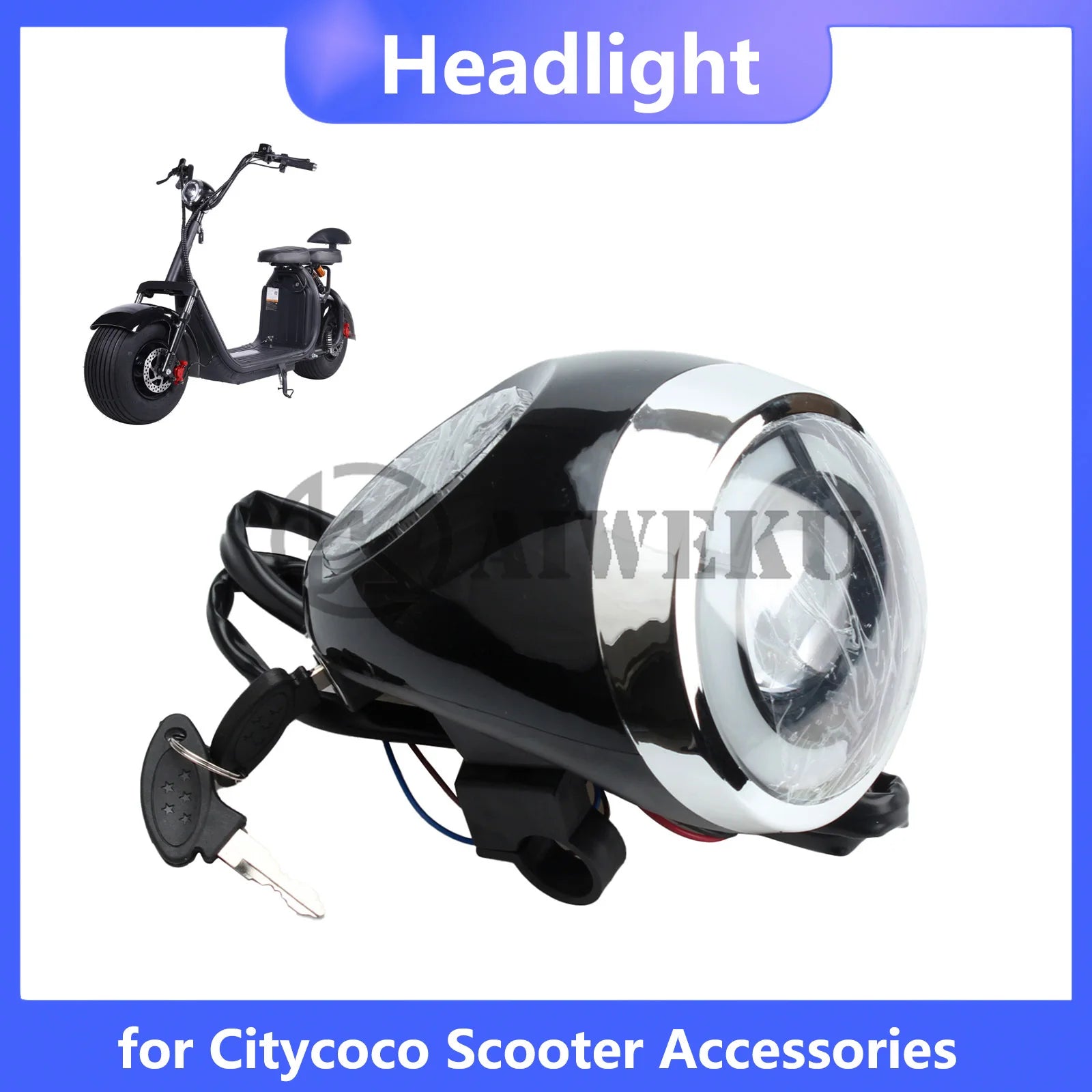 Electric Scooter Meter Headlight Bluetooth Headlight Battery Display CItycoco Electric Scooter Electric Scooter Universal