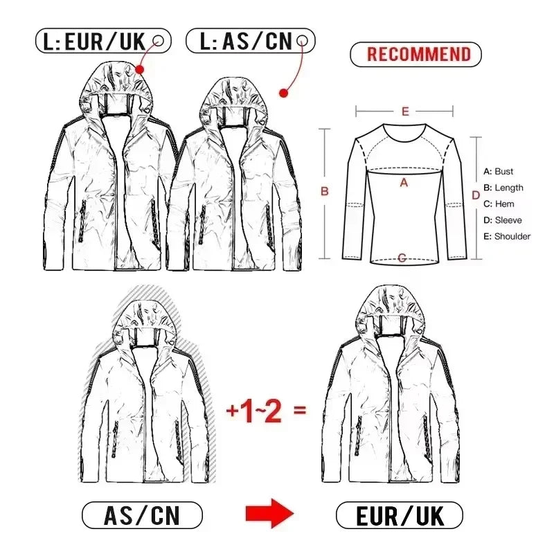 Men Women Teens Camping Hiking Jacket Reflective Windbreaker Spring Autumn Cycling Trekking Sports Coat With Inside Pocket