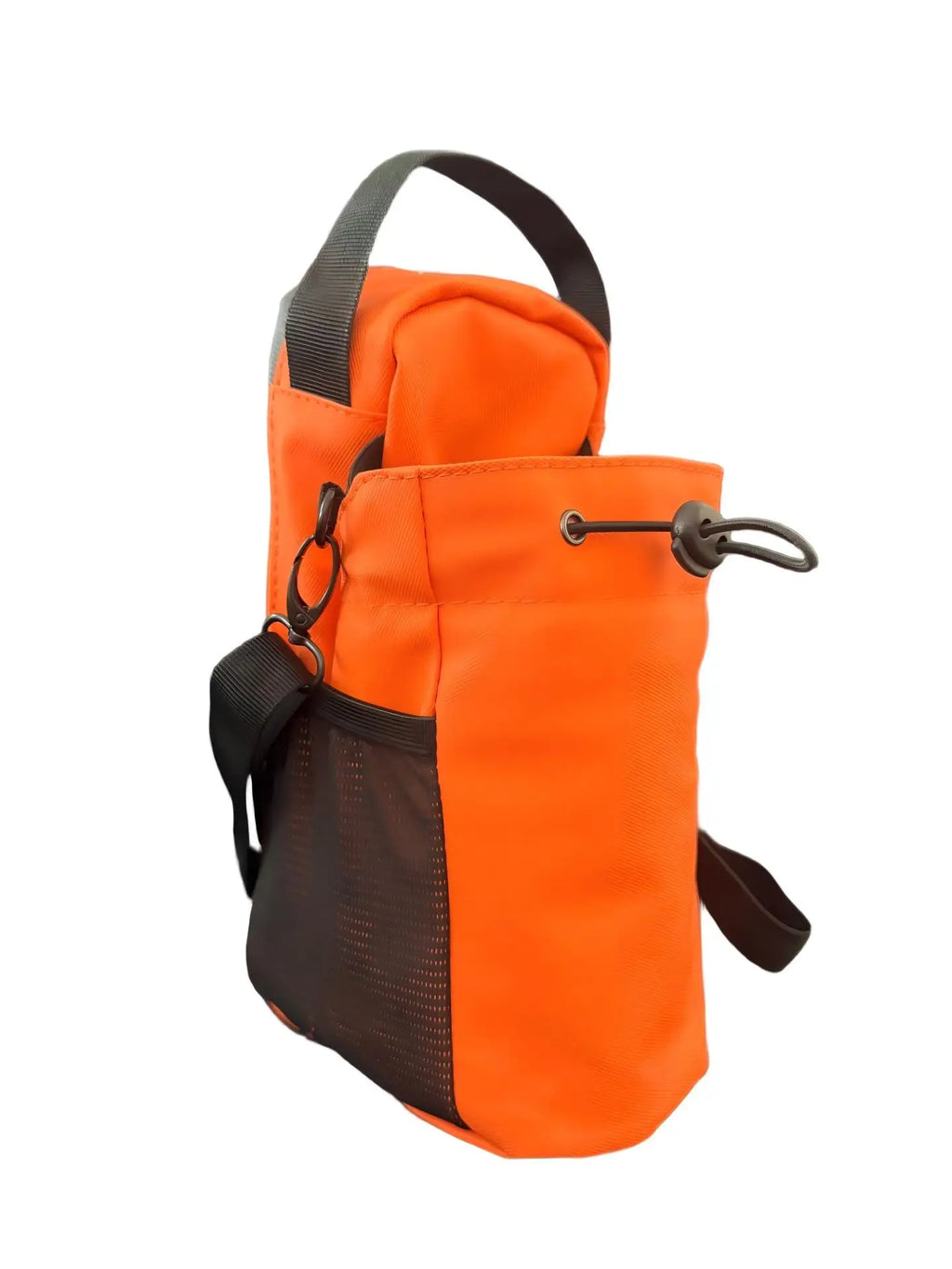 Strong Magnetic Gym Water Bottle Bag, RFID Safe Waterproof Anti-Theft Pouch for Workout Travel, Orange