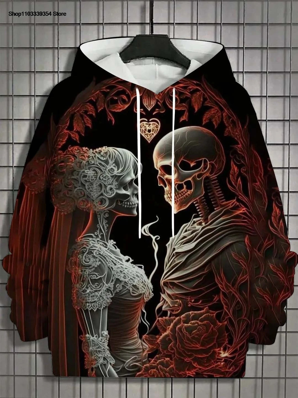 Women's Hoodie for Girls Autumn Fashion Men's Long Sleeve Tops Casual Women Clothes Horror Undead Woman Pattern 3D Unisex Tops