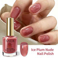 10ml Semi-Transparent 'Iced Bayberry' Colored Nail Polish; Quick-Drying (No Lamp Required), Strengthens Nails, Enhances Shine